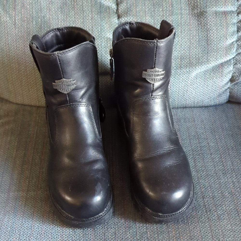 Harley-Davidson Black Leather Boots